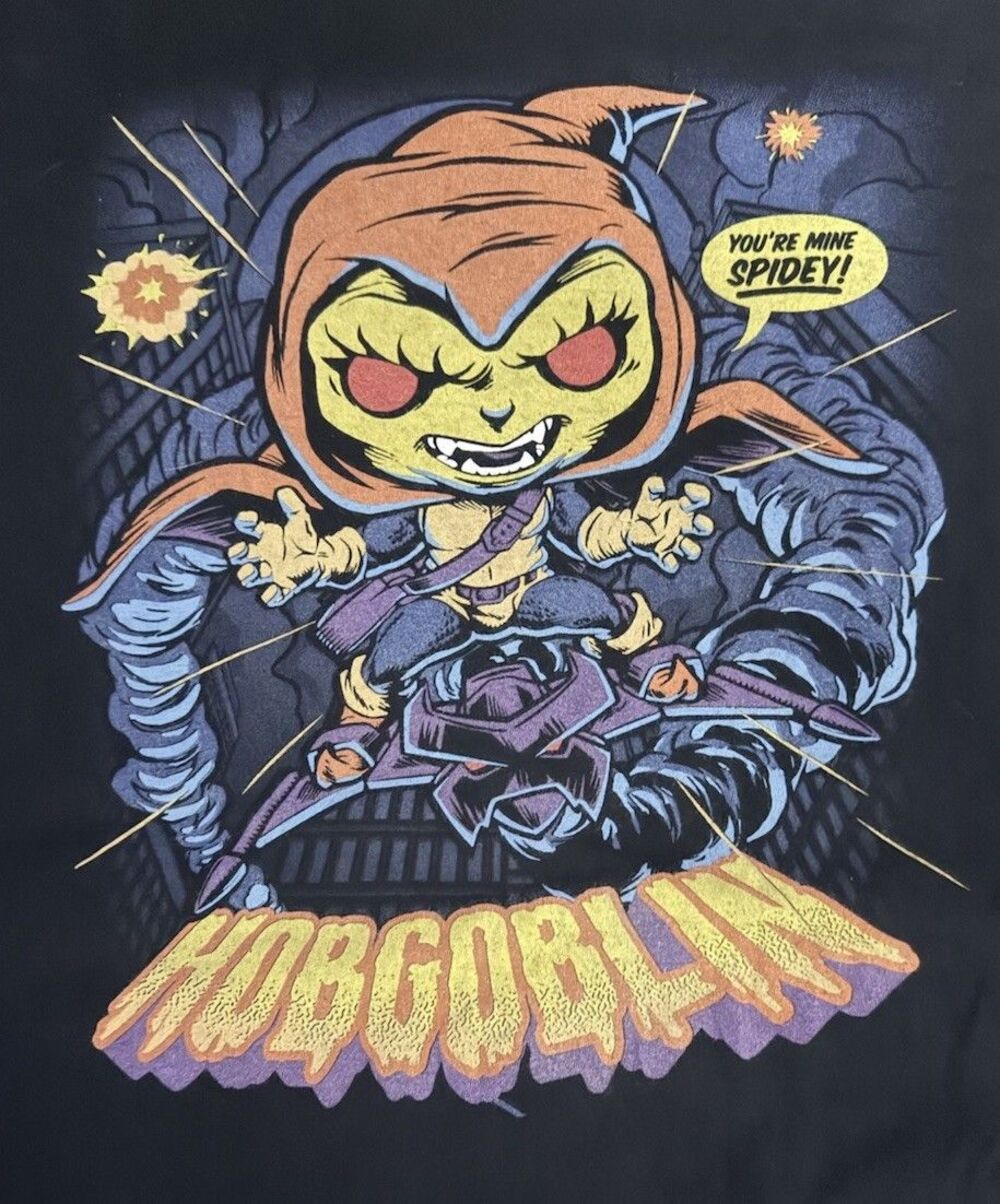 Funko Pop Marvel Hobgoblin T-Shirt 2XL Spider-Man Villain Graphic Tee